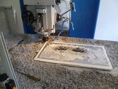 Milling a thin frame
